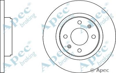 APEC BRAKING dsk3035 -  Тормозной диск